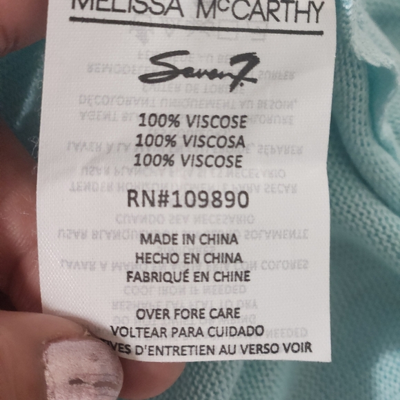 Stella Mccarthy x seven7 1button mint cardigan 3x spring plus size - Picture 10 of 10